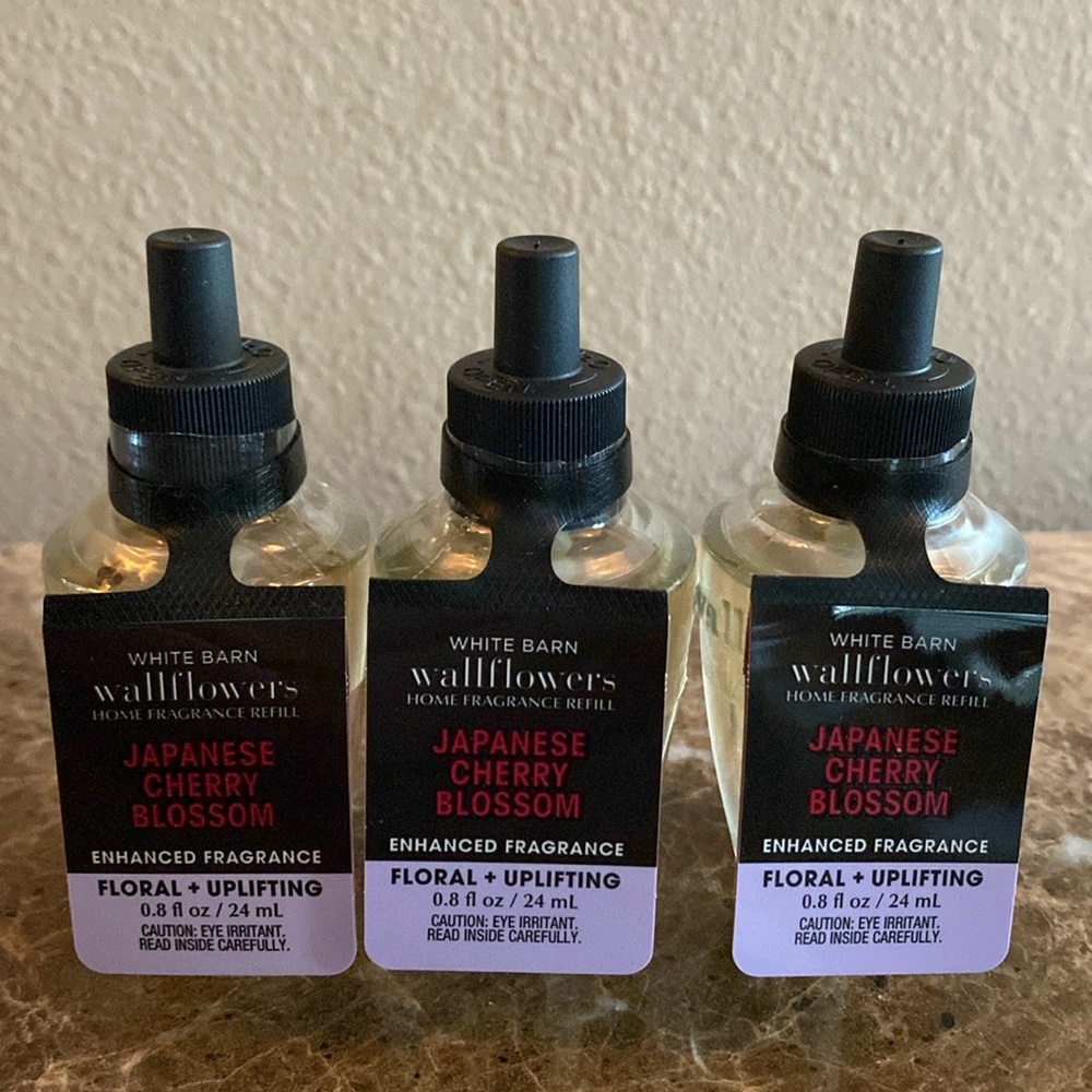 JAPANESE CHERRY BLOSSOM, BBW/WB (3)Wallflowers Home Fragrance Refills NWT Sealed